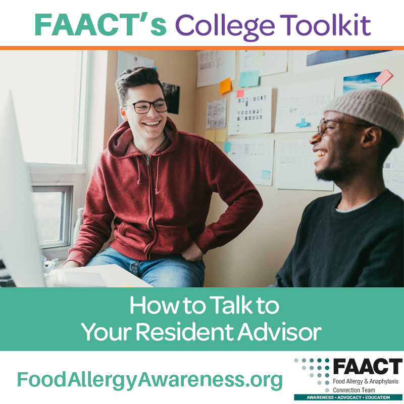 FAACT's College Toolkit - How to talk with your resident advisor with two people talking